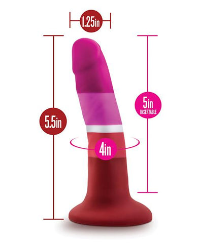 Avant Pride 3 Silicone Dildo - Lipstick Lesbian - Slightly Legal Toys - Avant Pride 3 Silicone Dildo - Lipstick Lesbian Probes & Plugs, silicone Blush Novelties