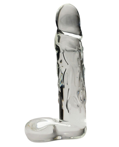 Blown Realistic Glass Large - Clear-Dongs & Dildos-Spartacus-Slightly Legal Toys