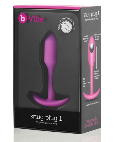b-Vibe Weighted Snug Plug 1 - 55 g - Slightly Legal Toys - b-Vibe Weighted Snug Plug 1 - 55 g Butt Plugs, silicone Cotr INC