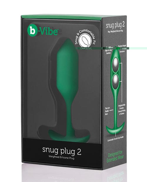 'b-vibe Weighted Snug Plug 2 - 114 G Green
