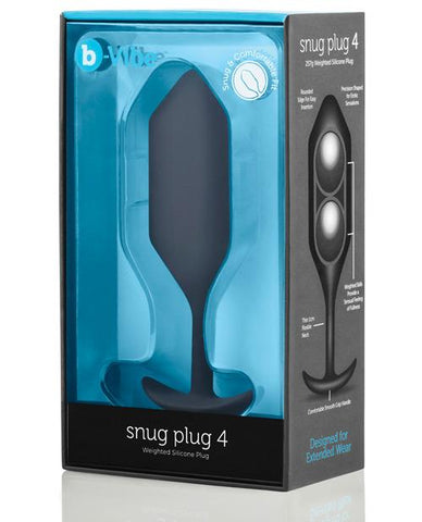 b-Vibe Weighted Snug Plug 4 - 257 g - Slightly Legal Toys - b-Vibe Weighted Snug Plug 4 - 257 g Butt Plugs Cotr INC