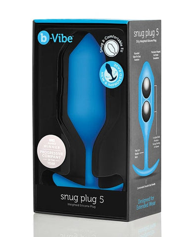 'b-vibe Weighted Snug Plug 5 - 350 G Blue