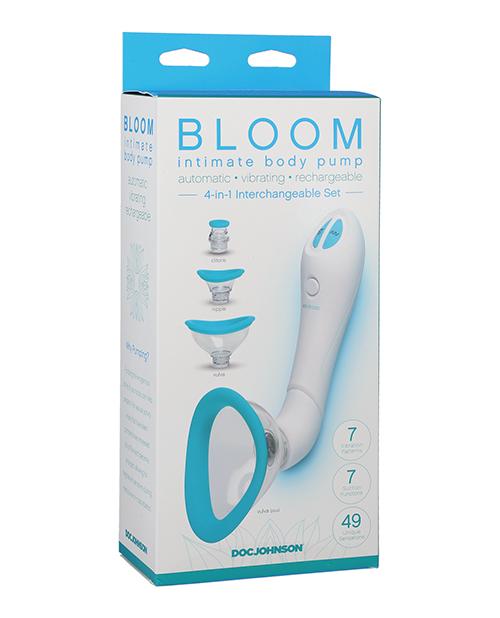 Bloom Intimate Body Pump Automatic Vibrating Rechargeable - Slightly Legal Toys - Bloom Intimate Body Pump Automatic Vibrating Rechargeable abs_plastic, Female Pumps, silicone, WH - White Doc Johnson