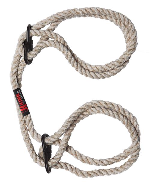 Kink Hogtie Bind & Tie Wrist Or Ankle Cuffs - 6 mm Hemp Rope
