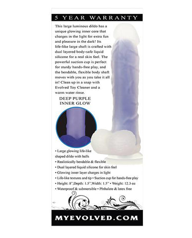 Evolved Luminous Dildo Glow In The Dark