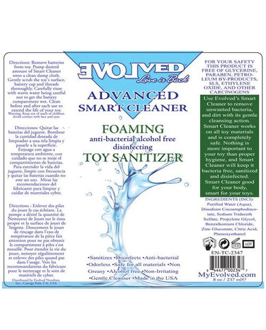 Evolved Smart Foaming Toy Sanitizer - Alcohol-Free 8 oz
