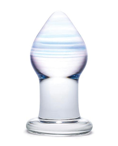 Glas Amethyst Rain Glass Butt Plug - Slightly Legal Toys - Glas Amethyst Rain Glass Butt Plug Butt Plugs - Glass, Glas, glass, Glass Butt Plug Electric Eel INC