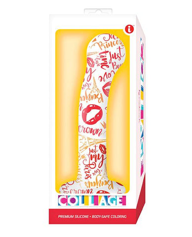 Collage G-Spot Premium Silicone Dildo - Body-Safe Coloring