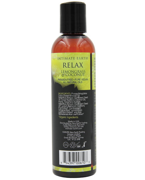Relax Aromatherapy Massage Oil - Coconut & Lemongrass