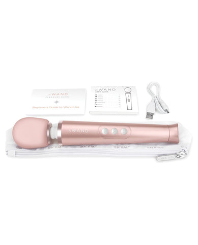 Le Wand Petite Rechargeable Vibrating Massager-Massage Products-Cotr INC-Rose Gold-Slightly Legal Toys
