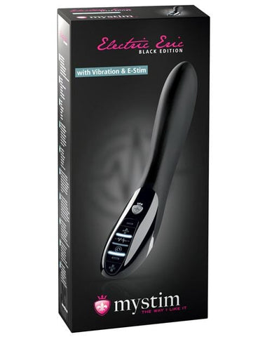 Mystim Electric Eric w/Vibration & E-Stim - Black Edition - Slightly Legal Toys - Mystim Electric Eric w/Vibration & E-Stim - Black Edition Electro Stim, silicone Mystim Gmbh