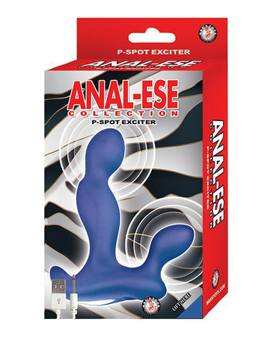 Anal-ese P-Spot Exciter - Slightly Legal Toys - Anal-ese P-Spot Exciter abs_plastic, BL - Blue, Prostate Stimulators, silicone Nasstoys