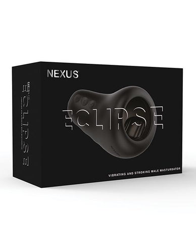 Nexus Eclipse Stroking & Vibrating Masturbator - Slightly Legal Toys - Nexus Eclipse Stroking & Vibrating Masturbator BK - Black, Miscellaneous Masturbators - Vibrating, silicone, Vibrating Masturbator Libertybelle Marketing