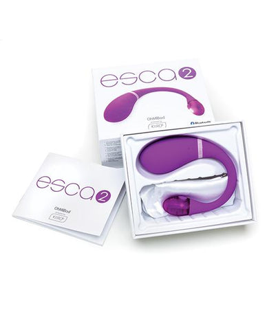 Ohmibod Esca 2 Interactive Bluetooth Internal Vibe - Purple - Slightly Legal Toys - Ohmibod Esca 2 Interactive Bluetooth Internal Vibe - Purple Box, Classic & Standard - Rechargeable, silicone Ohmibod