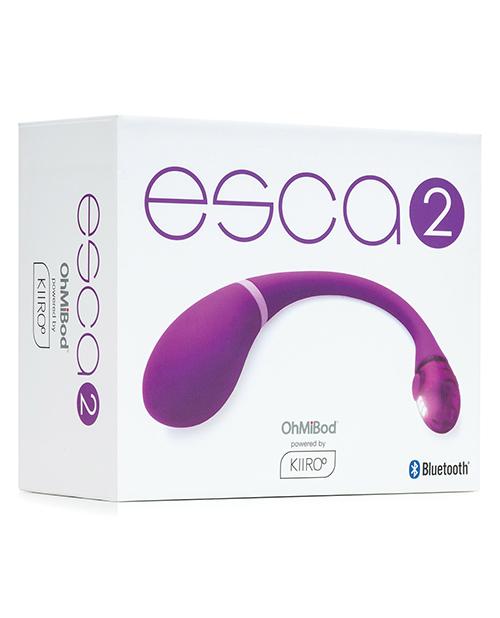 Ohmibod Esca 2 Interactive Bluetooth Internal Vibe - Purple - Slightly Legal Toys - Ohmibod Esca 2 Interactive Bluetooth Internal Vibe - Purple Box, Classic & Standard - Rechargeable, silicone Ohmibod
