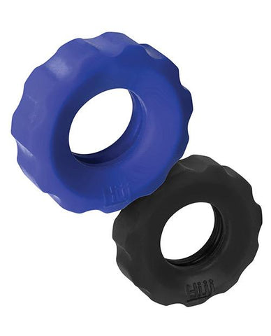 Hunky Junk Cog 2 Size Double Pack C-Ring - Slightly Legal Toys - Hunky Junk Cog 2 Size Double Pack C-Ring AC - Assorted Colors, Cockrings & Lassos, silicone Blue Ox Designs LLCDba Oxballs