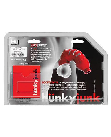 Hunky Junk Lockdown Chastity - Cobalt-Bondage Blindfolds & Restraints-Blue Ox Designs LLCDba Oxballs-Slightly Legal Toys