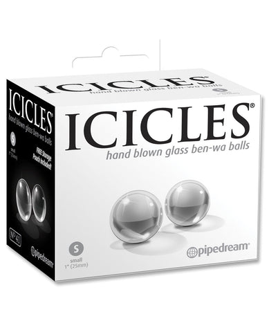 Icicles Hand Blown Glass Ben-Wa Balls-Stimulators-Pipedream Products-Small - Icicles No. 41-Slightly Legal Toys