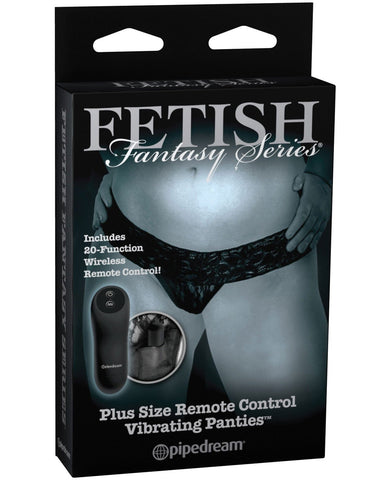 Fetish Fantasy Plus Size Limited Edition Remote Control Vibrating Panties-Stimulators-Pipedream Products-Slightly Legal Toys