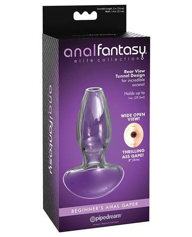 Anal Fantasy Elite Glass Anal Gaper - Slightly Legal Toys - Anal Fantasy Elite Glass Anal Gaper Butt Plugs, CL - Clear, glass, Glass Butt Plug Pipedream Products