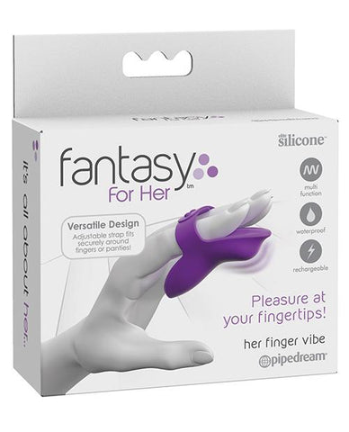 Fantasy For Her, Her Finger Vibe - Purple-Stimulators-Pipedream Products-Slightly Legal Toys
