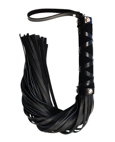 Rouge Short Leather Flogger w/Studs