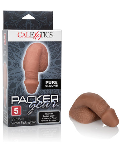 Packer Gear 5" Silicone Packing Penis - Brown-Transgender Products-California Exotic Novelties-Slightly Legal Toys