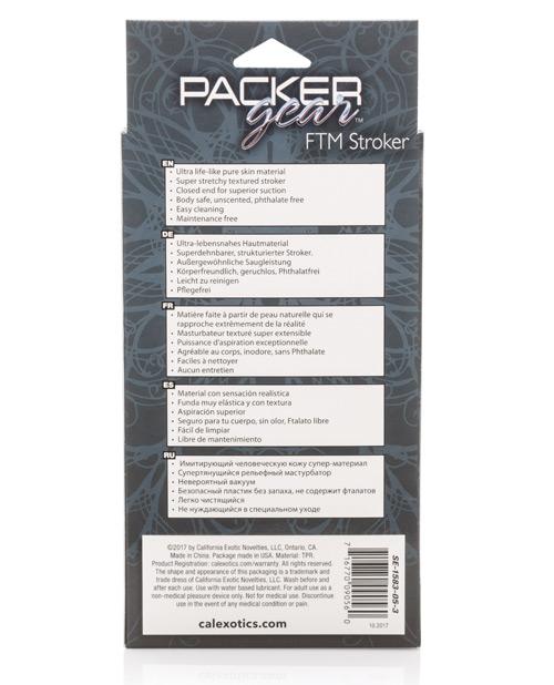 Packer Gear Ftm Stroker - Slightly Legal Toys - Packer Gear Ftm Stroker Box, Packers, thermoplastic_rubber_tpr California Exotic Novelties