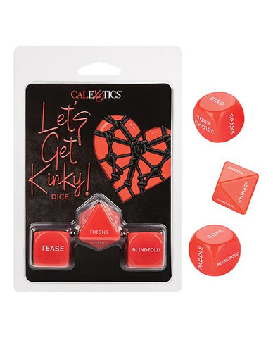 Lets Get Kinky Dice - Slightly Legal Toys - Lets Get Kinky Dice acrylic, Clamshell, Romance & Couples - Dice California Exotic Novelties