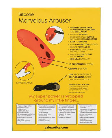 Mini Marvels Marvelous Arouser Finger Vibe - Slightly Legal Toys - Mini Marvels Marvelous Arouser Finger Vibe Finger, silicone California Exotic Novelties