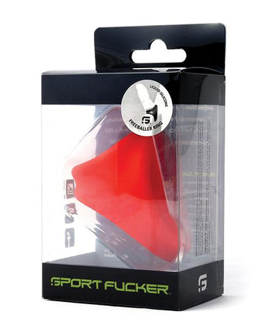 Sport Fucker Freeballer Ring - Slightly Legal Toys - Sport Fucker Freeballer Ring Cock & Ball Combos, RD - Red, silicone, thermoplastic_rubber_ 665 INC