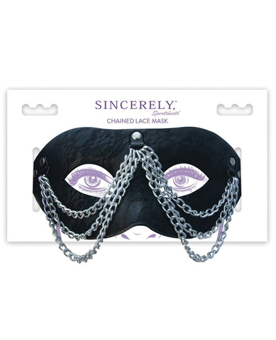Sincerely Chained Lace Mask-Bondage Blindfolds & Restraints-Sportsheets International-Slightly Legal Toys