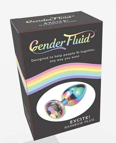 Gender Fluid Excite! Rainbow Plug