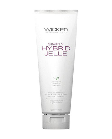 Wicked Sensual Care Simply Hybrid Jelle Lubricant - 4 Oz - Slightly Legal Toys - Wicked Sensual Care Simply Hybrid Jelle Lubricant - 4 Oz Gels, Tube Wicked Sensual Care