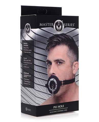 Master Series Pie Hole Silicone Feeding Gag - Slightly Legal Toys - Master Series Pie Hole Silicone Feeding Gag Ball Gags, Box, Etc, metal, silicone Xr LLC