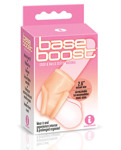 The 9's Base Boost Cock & Balls Sleeves-Penis Enhancement-Icon Brands INC-Natural-Slightly Legal Toys