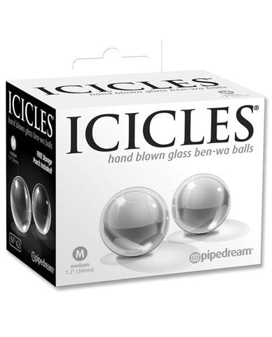 Icicles Hand Blown Glass Ben-Wa Balls-Stimulators-Pipedream Products-Medium - Icicles No. 42-Slightly Legal Toys