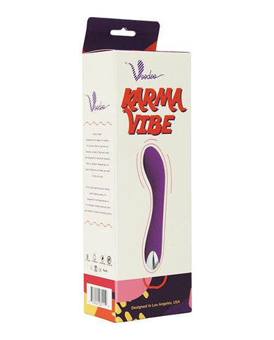 Voodoo Karma Vibe Waterproof G-Spot - Slightly Legal Toys - Voodoo Karma Vibe Waterproof G-Spot abs_plastic, Classic & Standard, PR - Purple, silicone Thank Me Now INC