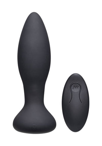 A-Play Thrust Rechargeable Silicone Anal Plug w/Remote - Slightly Legal Toys - A-Play Thrust Rechargeable Silicone Anal Plug w/Remote abs_plastic, Butt Plugs - Rechargeable, silicone, TL - Teal Doc Johnson