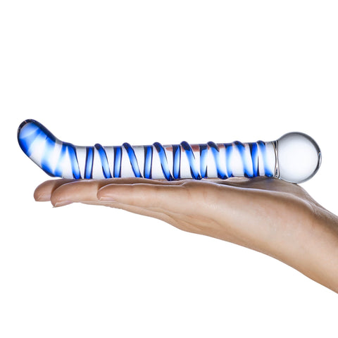 Glas Mr. Swirly 6.5" G-spot Glass Dildo