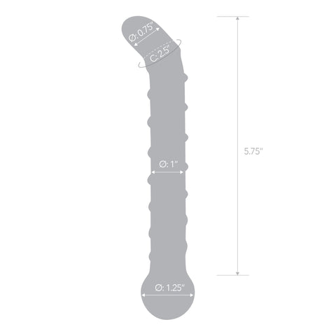 Glas Mr. Swirly 6.5" G-spot Glass Dildo