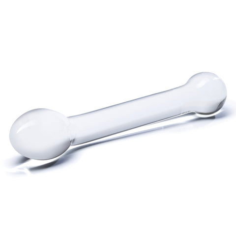 Glas 8" Slimline G-Spot Glass Dildo