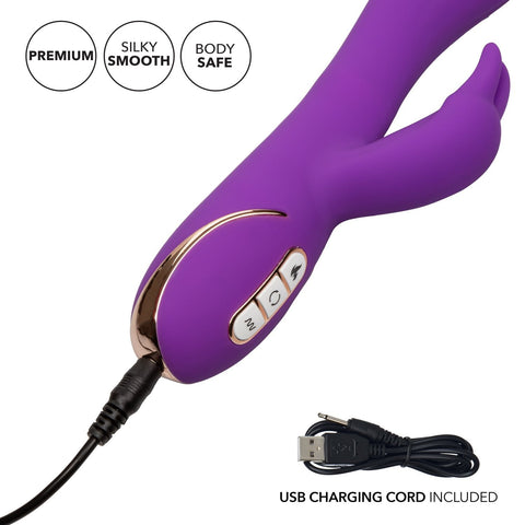 Jack Rabbit Signature Heated Silicone Rotating "G" Rabbit - Slightly Legal Toys - Jack Rabbit Signature Heated Silicone Rotating "G" Rabbit abs_plastic, PR - Purple, Rabbits & Specialities - Rechargeable, silicone California Exotic Novelties