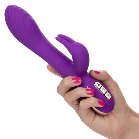 Jack Rabbit Signature Heated Silicone Rotating "G" Rabbit - Slightly Legal Toys - Jack Rabbit Signature Heated Silicone Rotating "G" Rabbit abs_plastic, PR - Purple, Rabbits & Specialities - Rechargeable, silicone California Exotic Novelties