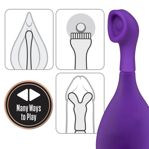 Lush Juna High-Frequency Vibe w/4 Attachments - Slightly Legal Toys - Lush Juna High-Frequency Vibe w/4 Attachments abs_plastic, Clit Ticklers, PR - Purple, silicone Blush Novelties