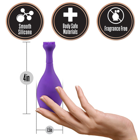 Lush Juna High-Frequency Vibe w/4 Attachments - Slightly Legal Toys - Lush Juna High-Frequency Vibe w/4 Attachments abs_plastic, Clit Ticklers, PR - Purple, silicone Blush Novelties