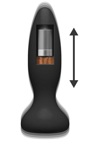 A-Play Thrust Rechargeable Silicone Anal Plug w/Remote - Slightly Legal Toys - A-Play Thrust Rechargeable Silicone Anal Plug w/Remote abs_plastic, Butt Plugs - Rechargeable, silicone, TL - Teal Doc Johnson
