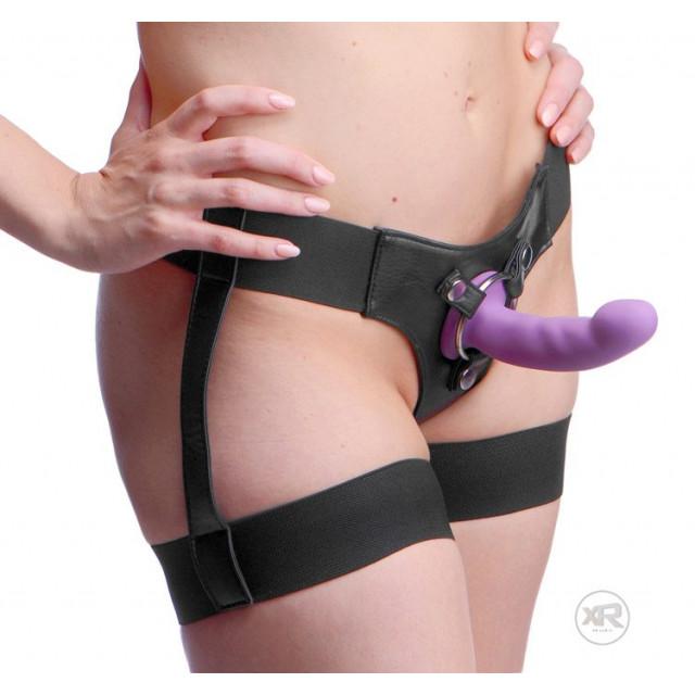 Strap U Bardot Elastic Strap-On Harness w/Thigh Cuffs